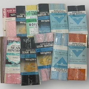 Vintage Lace Seam Binding 12-Piece Bundle